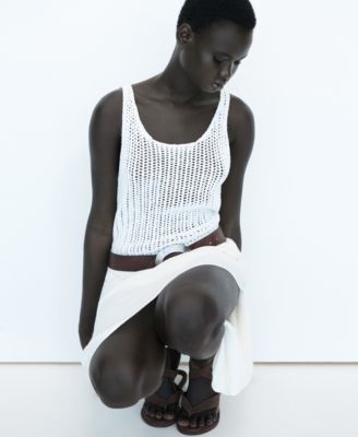 Women's Straps Crochet Top