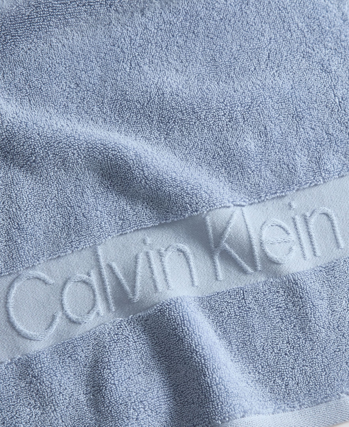 Calvin Klein Iconic Cotton Jacquard Hand Towel, 30" x 16"
