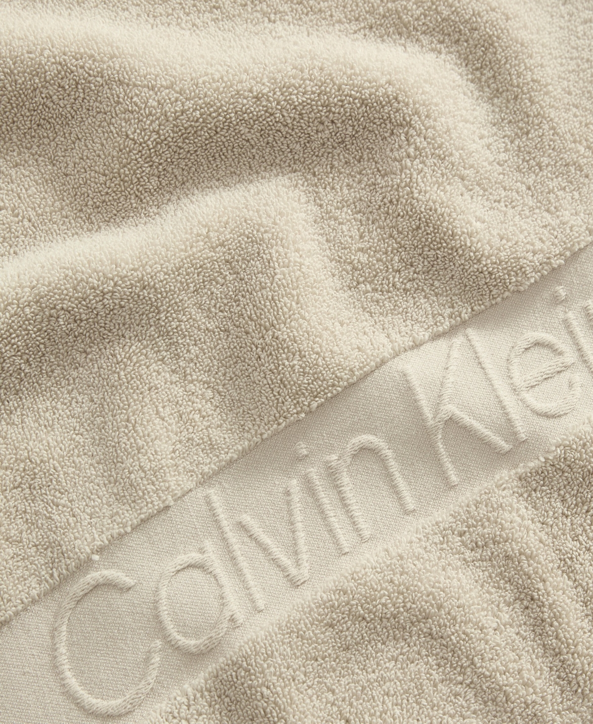 Calvin Klein Iconic Cotton Jacquard Bath Towel, 56" x 30"