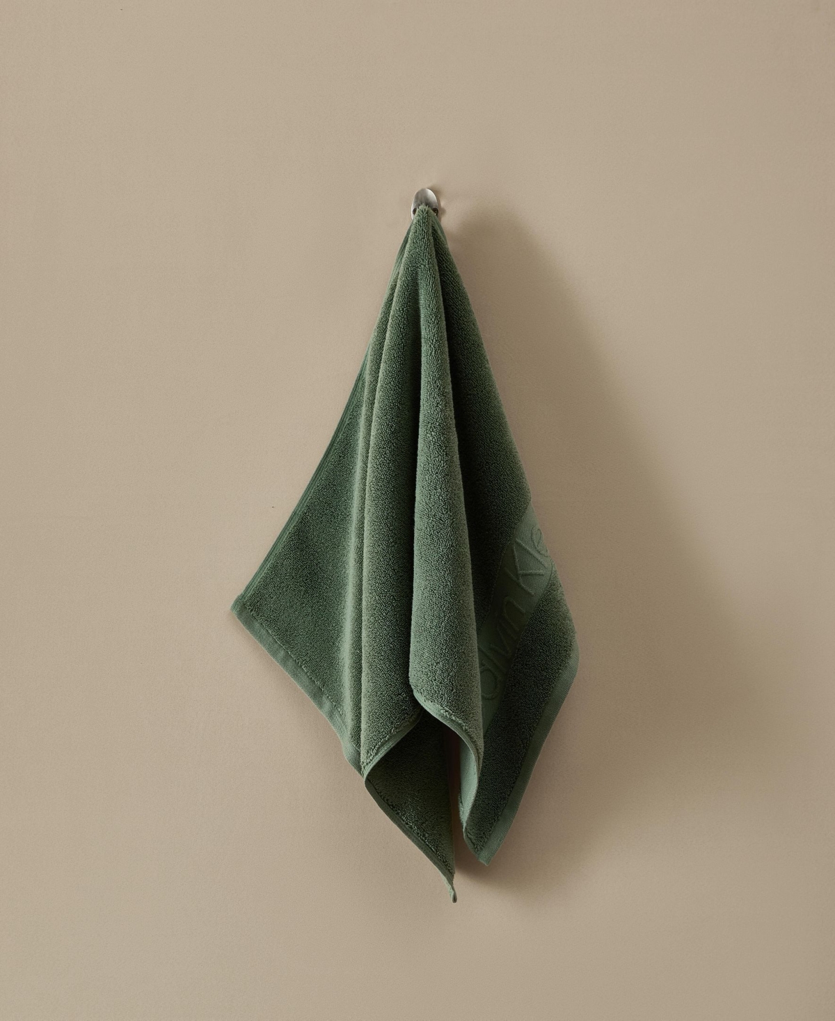 Calvin Klein Iconic Cotton Jacquard Hand Towel, 30" x 16"