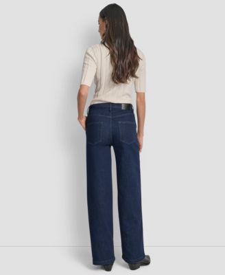 Petite High-Rise Tailored Trouser Jeans