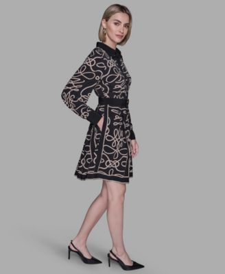 Women's Printed Long Sleeves Dress