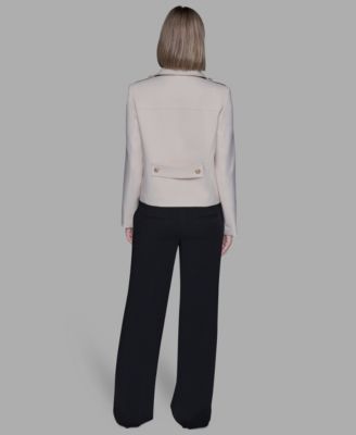 Women's Collared Double-Breasted Jacket