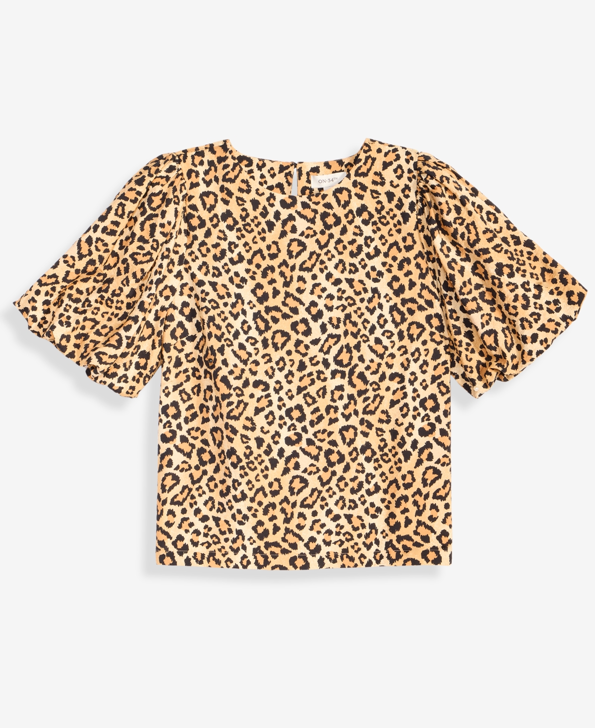 On 34th Woven Puff-Sleeve Top, Macy's Exclusive