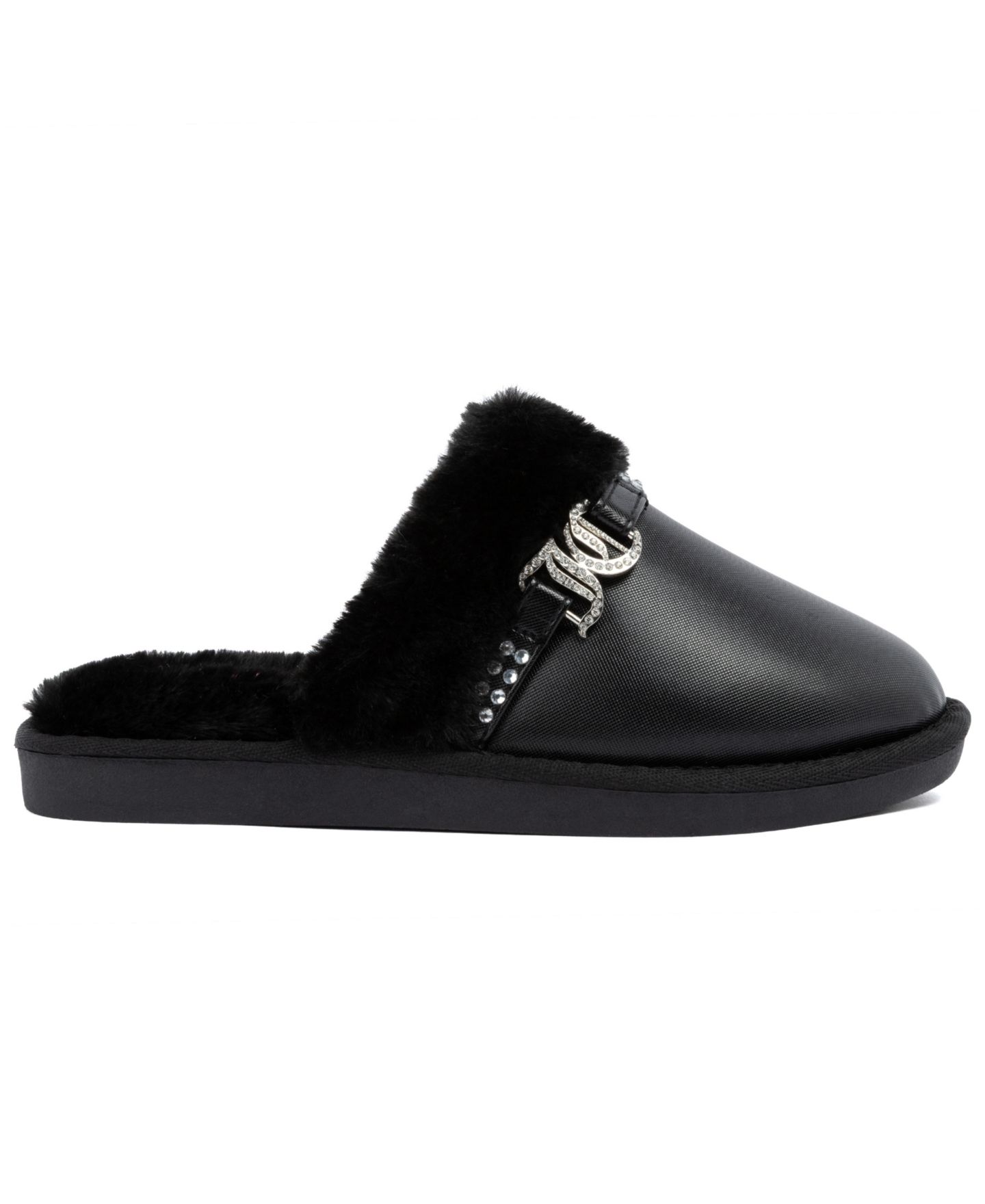 Женские тапочки Juicy Couture Kuffington Closed Toe Slipper, цвет: Чёрный — фото 2