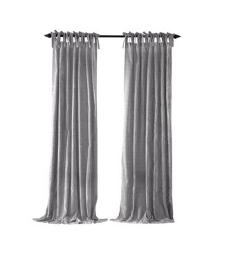 Korena Tie-Top Crushed Velvet Window Curtain