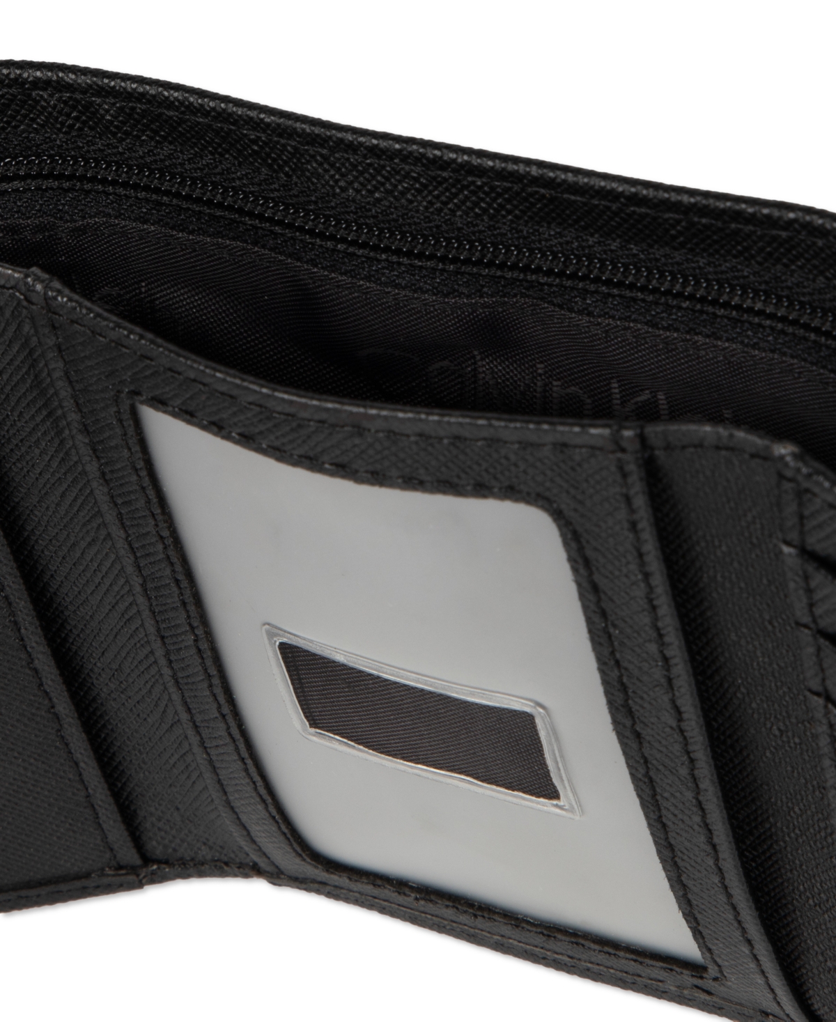 Calvin Klein Men's Slim Magnetic Reversible Front Pocket Wallet In Black