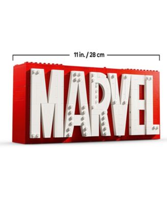 Marvel Logo Minifigures Collectible Buildable Set