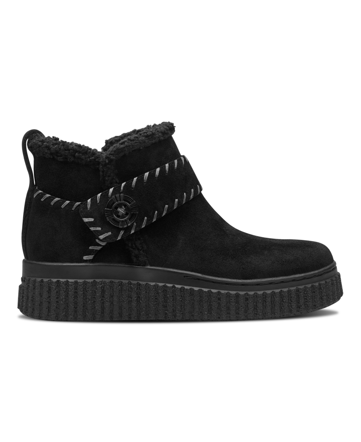 Easy Spirit Women's Brendan Cozy Waterproof Side Zip Booties In Black