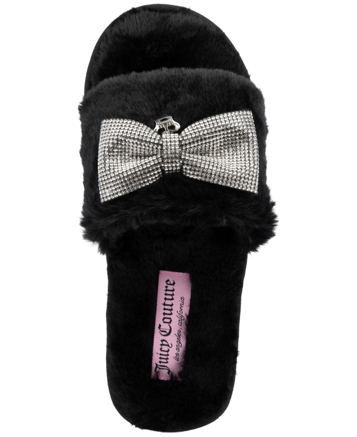Juicy Couture Women's Hashanti Open Toe Slipper In Black