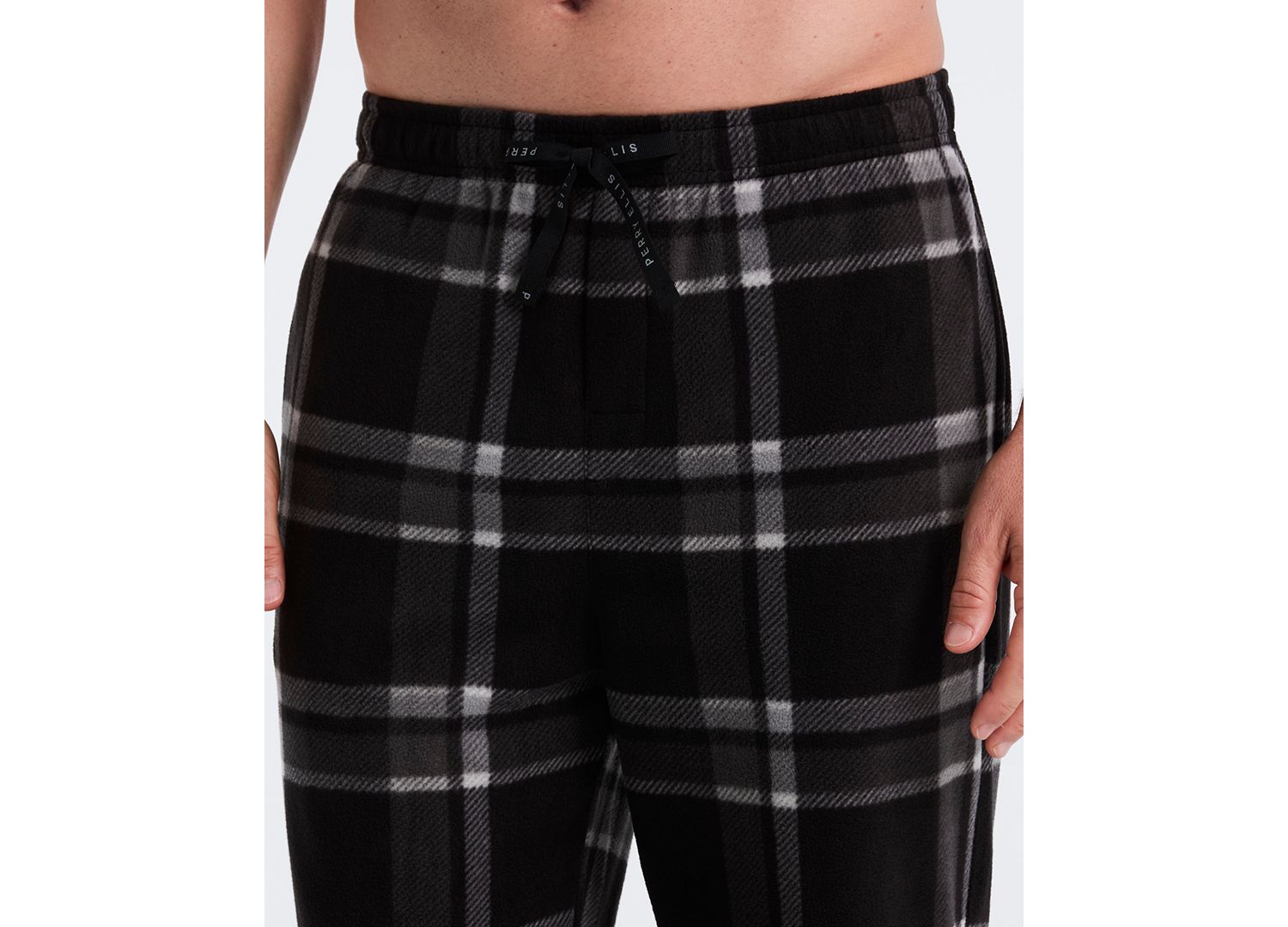 Men's Fleece Buffalo Plaid Print Sleep Pants