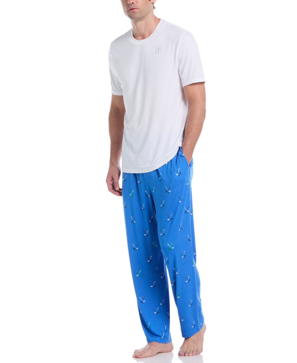 Perry Ellis Portfolio Men's Soft Touch Golf Club Pants In Blue