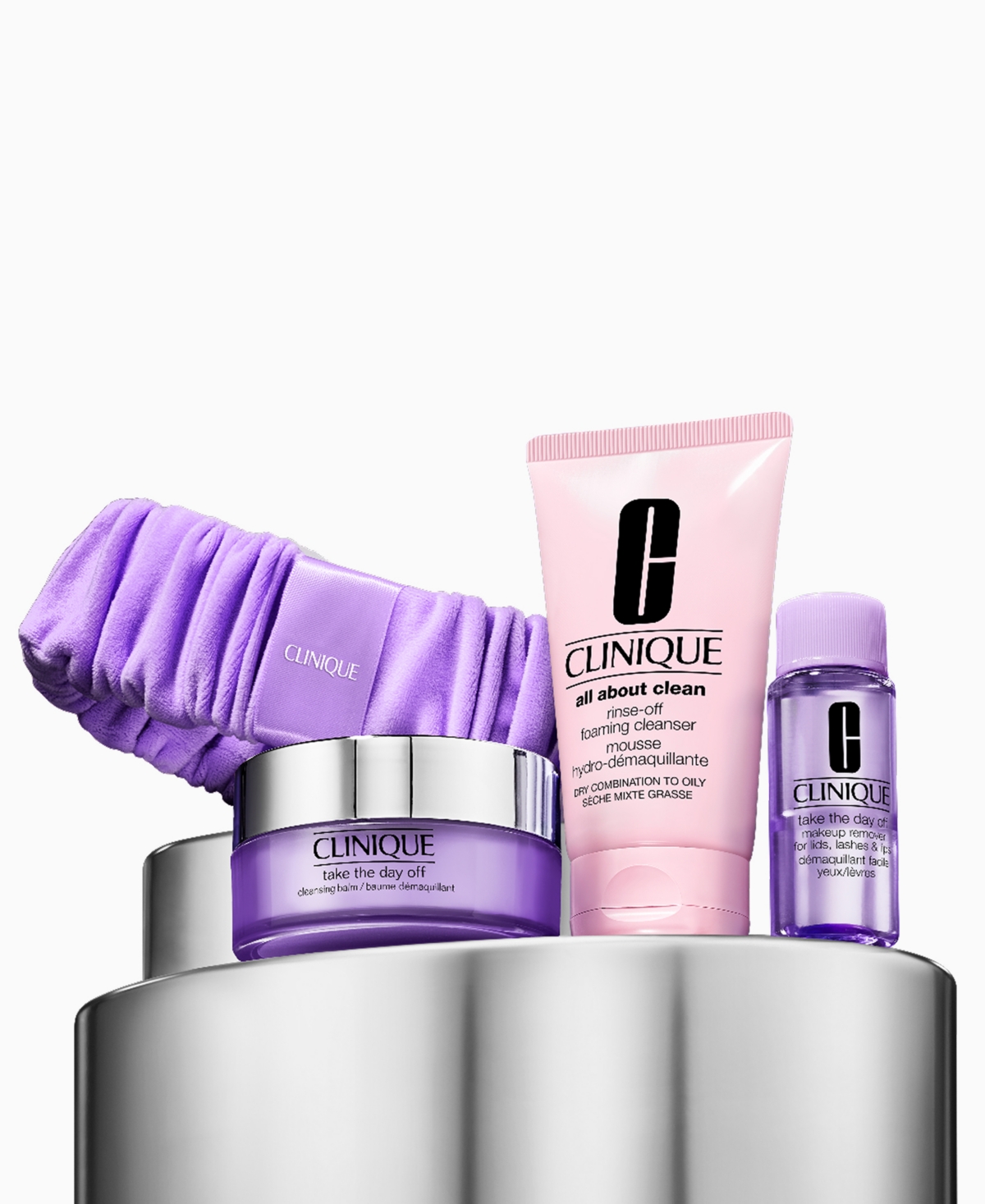 Clinique 4-piece Take It All Off Makeup Remover Gift Set In Transparent