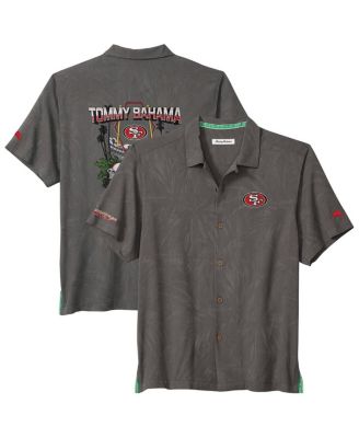 Tommy Bahama - Men's Gray San Francisco 49ers Endzone Paradise COOLMAX Button-Up Shirt