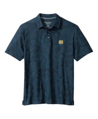 Tommy Bahama - Men's Navy Notre Dame Fighting Irish Palm Fresco Hibiscus IslandZone Polo Shirt