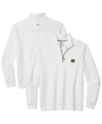 Tommy Bahama - Men's White Notre Dame Fighting Irish Montego Bay Half-Zip Jacket