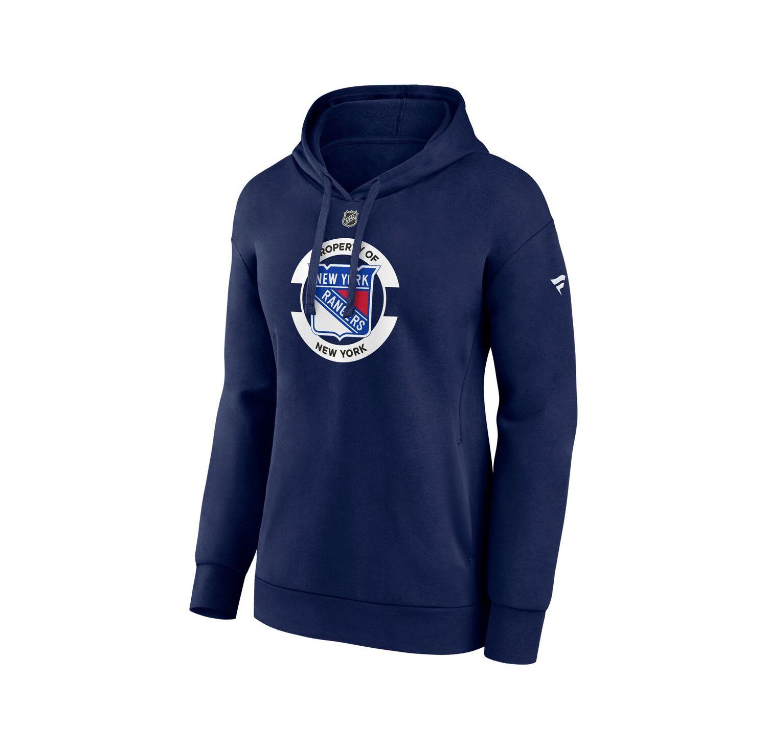 Women's Navy New York Rangers Authentic Pro Core Secondary Fleece Pullover Hoodie