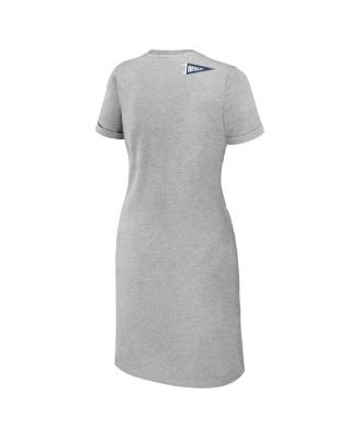 Women's Heather Gray Penn State Nittany Lions Knotted T-Shirt Dress