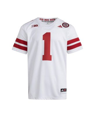 Men's 1 White Nebraska Huskers Premier Jersey