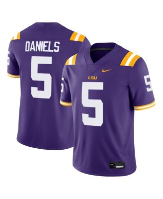 Nike - Men's Jayden Daniels Purple LSU Tigers Player Game Jersey