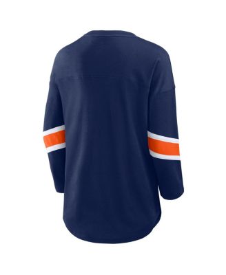 Women's Navy Denver Broncos Redzone 3/4-Sleeve T-Shirt