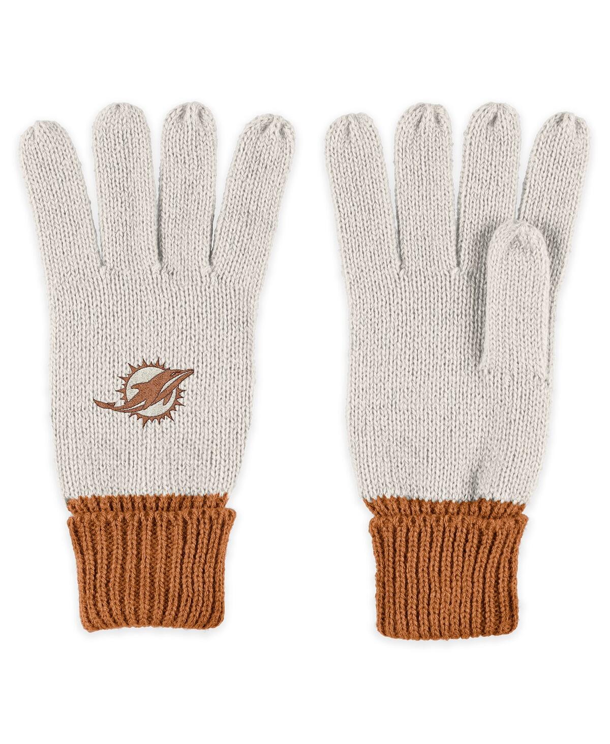 Wear By Erin Andrews New York Giants Tonal Scarf And Gloves Set In Brown