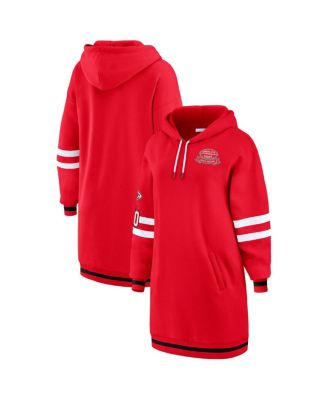 WEAR by Erin Andrews - Women's Red Kansas City Chiefs Hoodie Dress