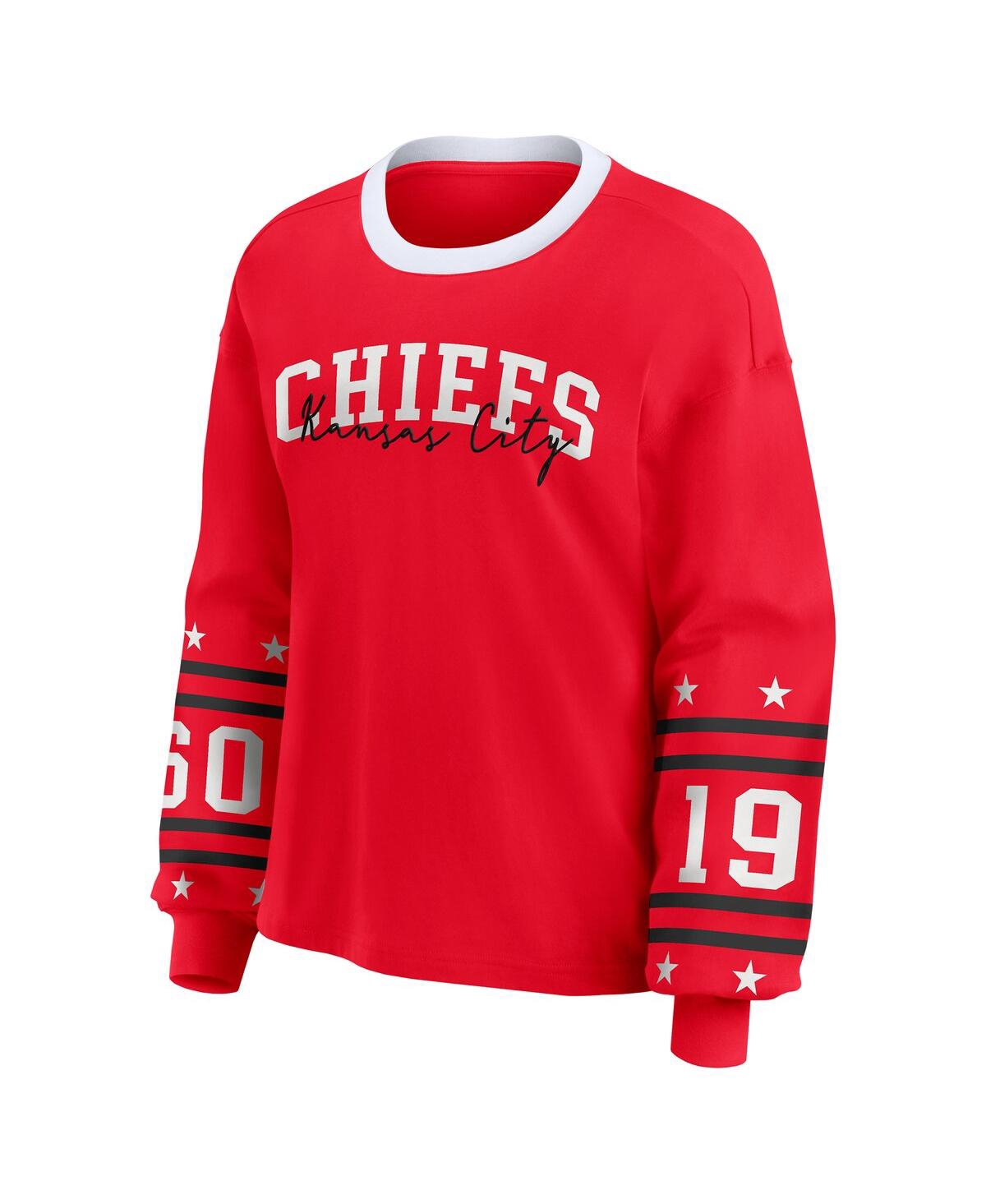 Wear by Erin Andrews Women's Red Kansas City Chiefs Sport Long-Sleeve T-Shirt