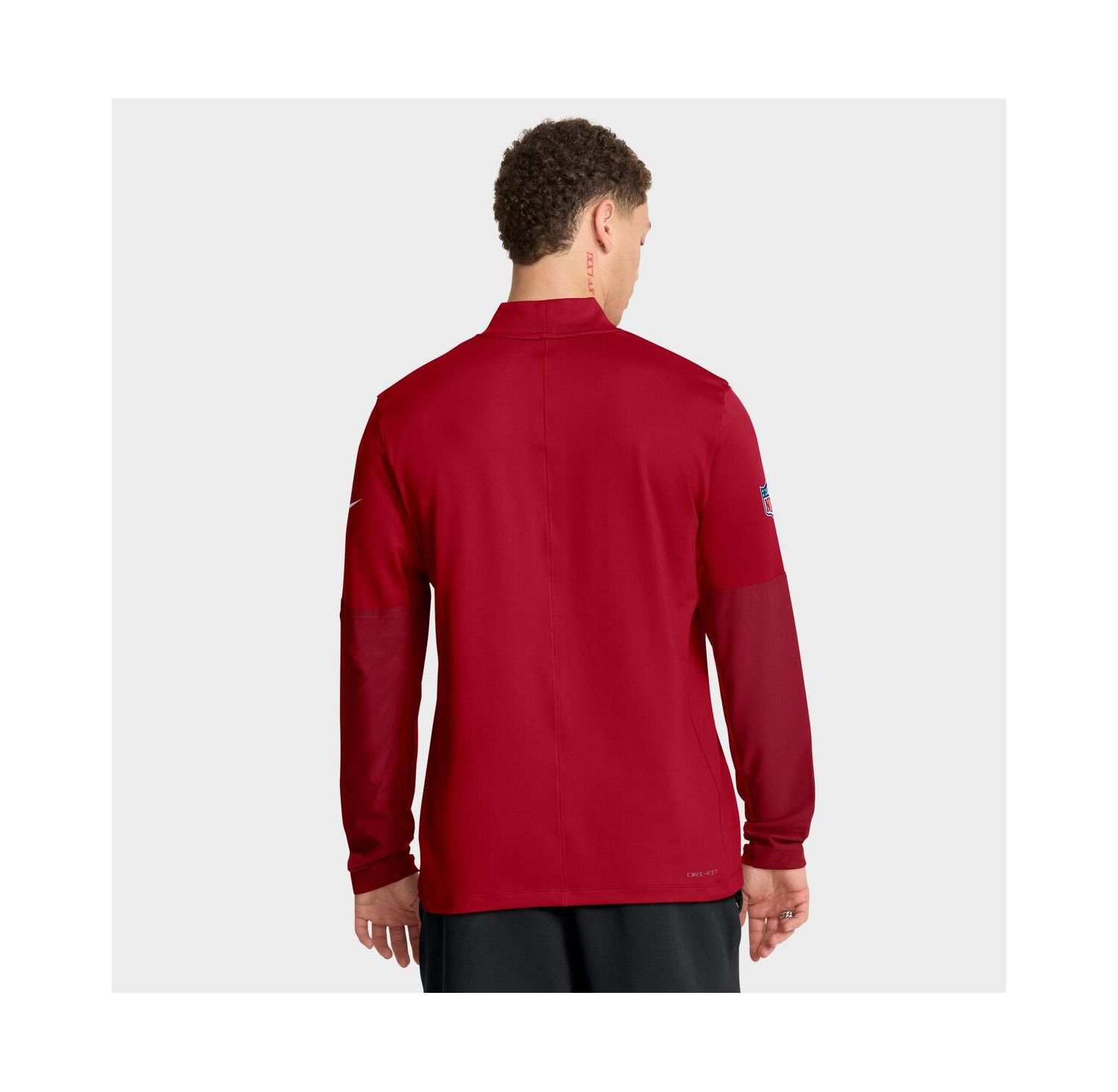 Men's Red Atlanta Falcons Sideline Dri-FIT Half-Zip Pullover Sweatshirt