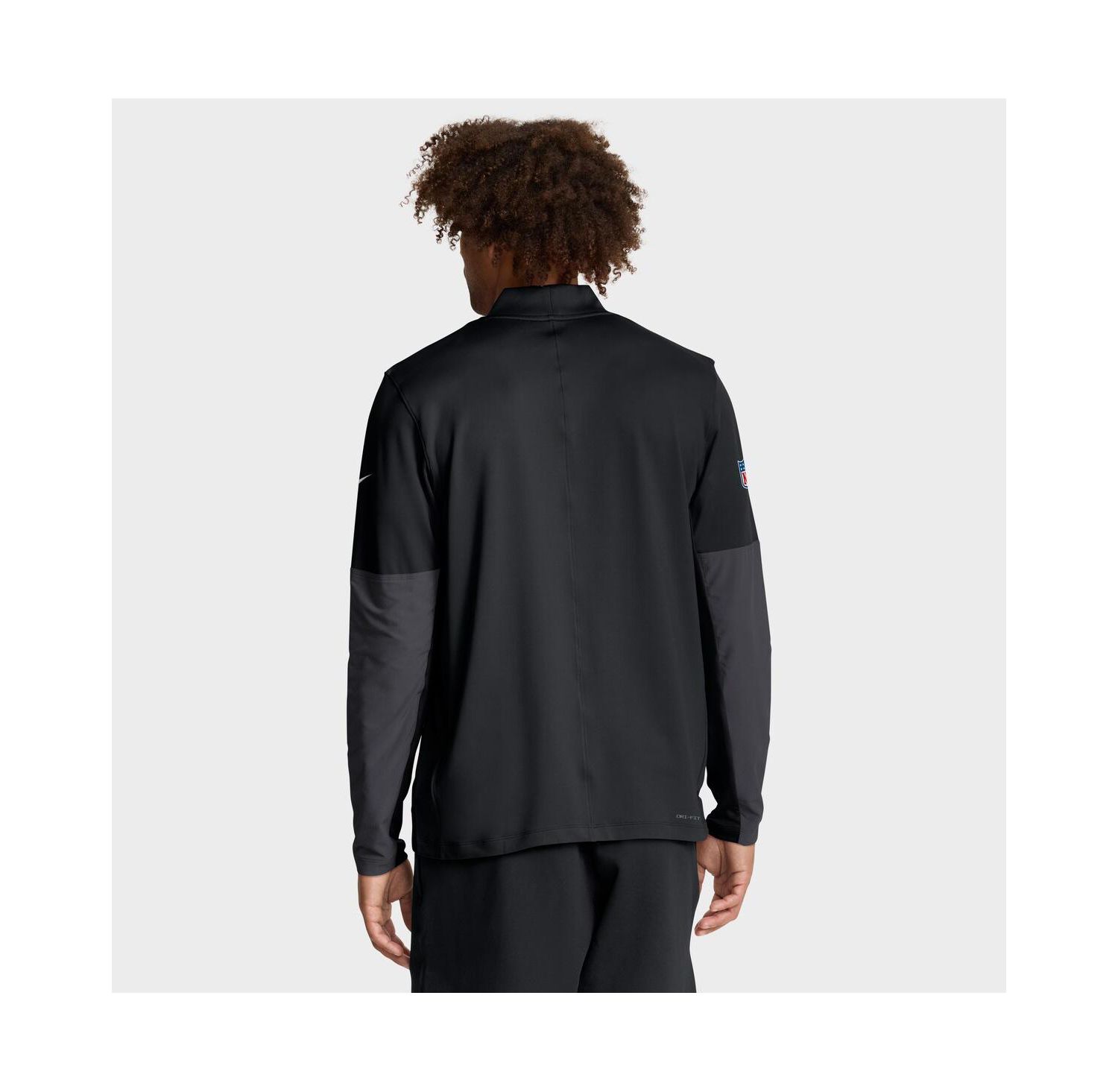 Men's Black Minnesota Vikings Sideline Dri-FIT Half-Zip Pullover Sweatshirt