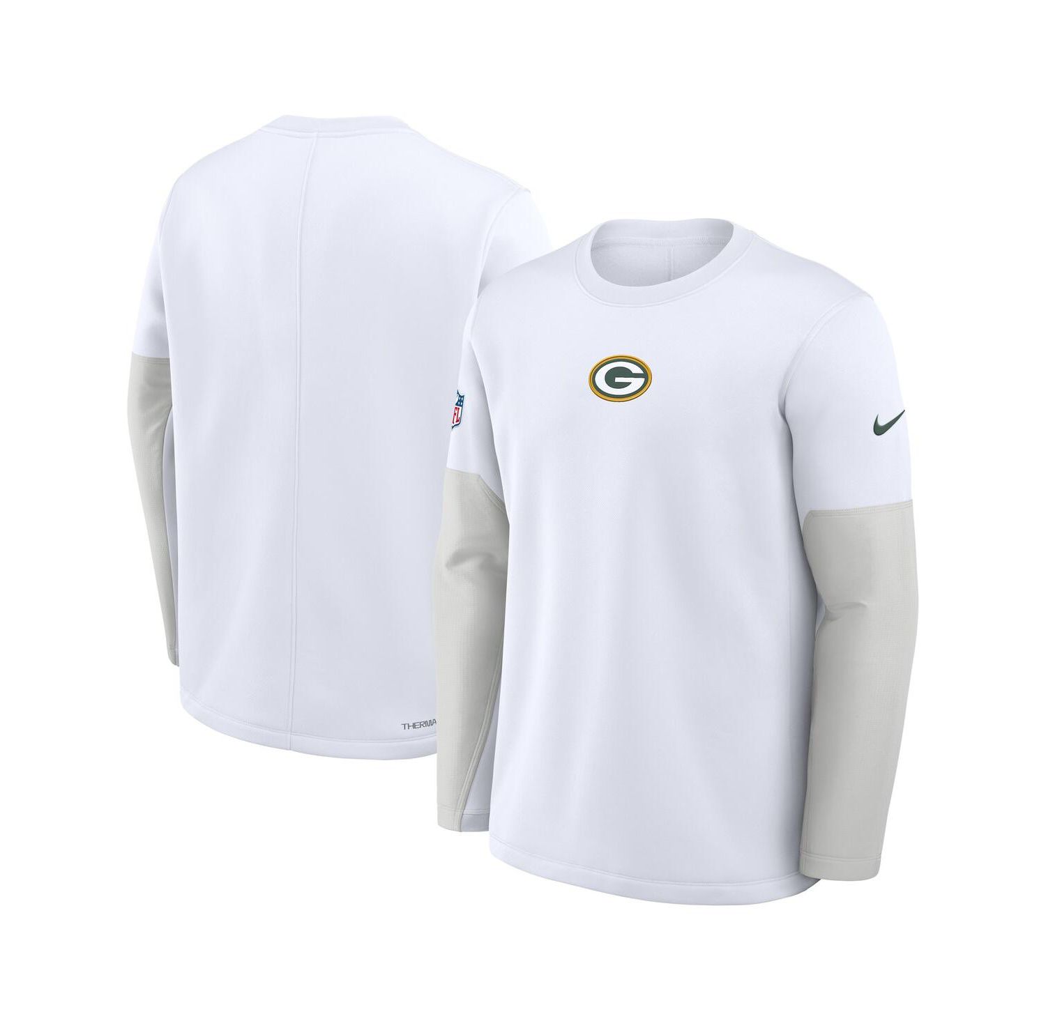 Men's White Green Bay Packers Sideline Scripted to Win Performance Long Sleeve T-Shirt