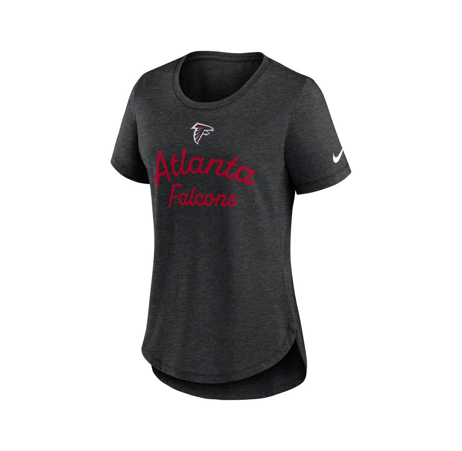 Women's Black Atlanta Falcons Script Tri-Blend T-Shirt
