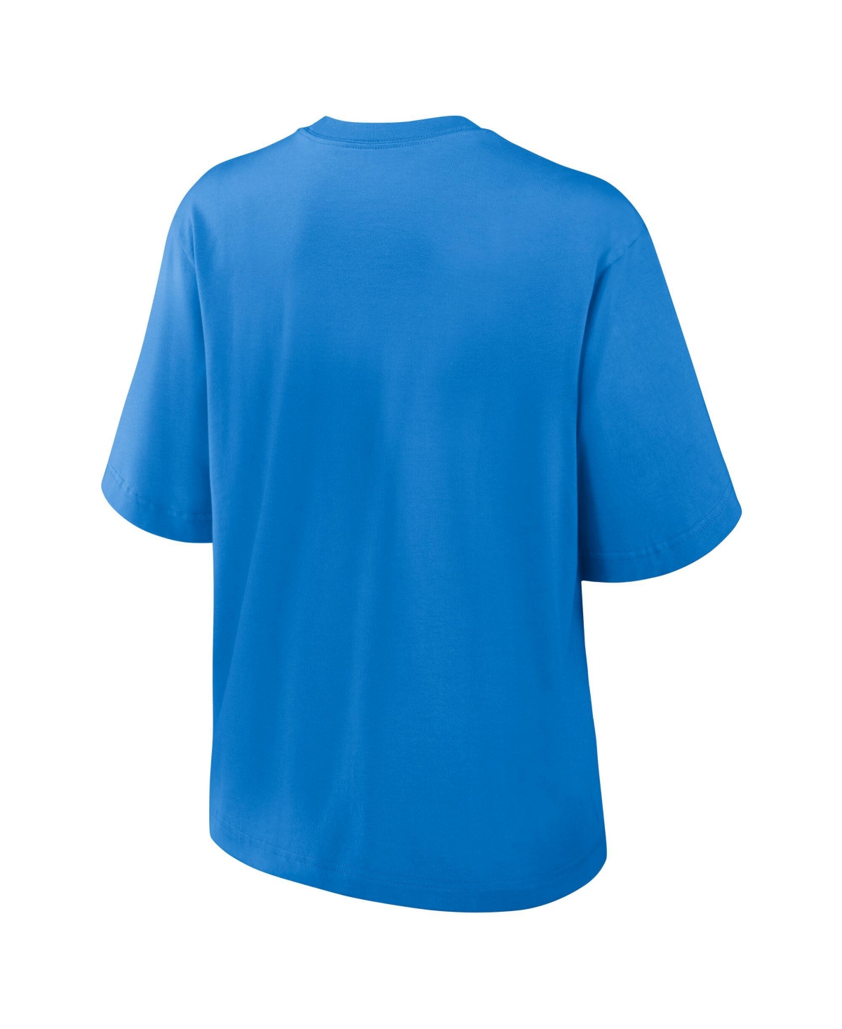 Nike Powder Blue Los Angeles Chargers Essential Script Relaxed Boxy T-shirt In Blue
