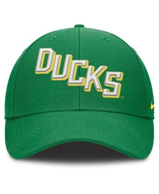Men's Green Oregon Ducks Slanted Primetime Rise Performance Adjustable Hat