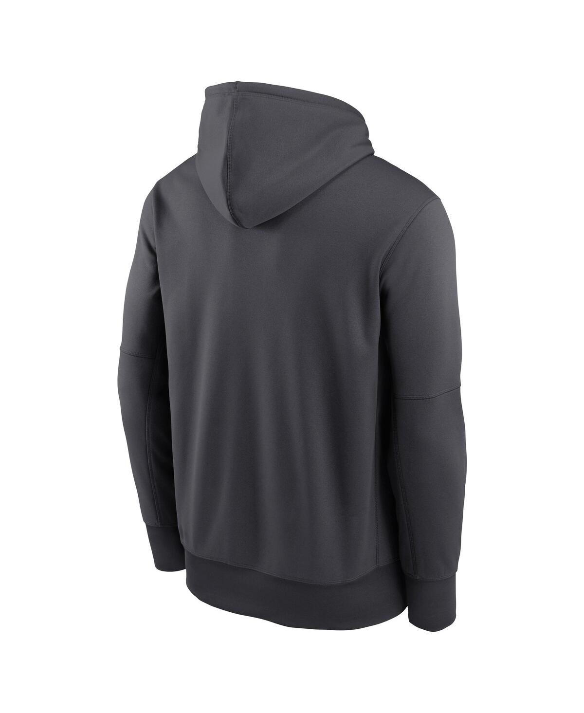 Nike Men's Anthracite Detroit Lions Toss Sweep Performance Pullover Hoodie