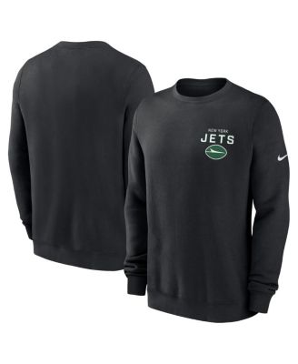Nike - Men's Black New York Jets Primetime Club Fleece Pullover Sweatshirt
