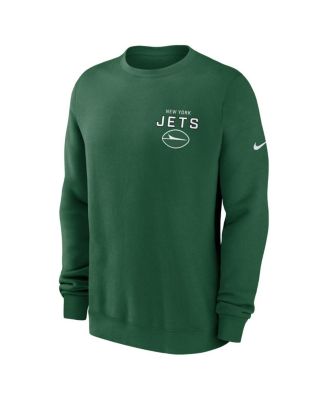 Men's Green New York Jets Primetime Club Fleece Pullover Sweatshirt