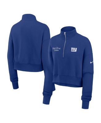 Nike - Women's Royal New York Giants Primetime Phoenix Half-Zip Sweatshirt