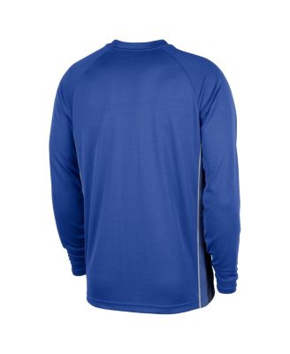 Men's Blue Dallas Mavericks 2025/26 Authentic Pre-Game Legend Dri-FIT Long Sleeve Shooting Shirt