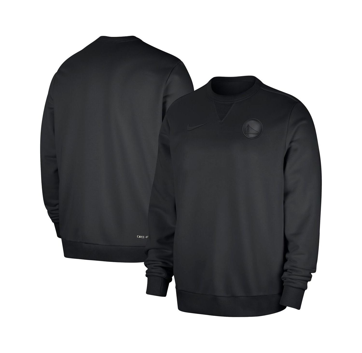 Men's Black Golden State Warriors Authentic Standard Issue Travel Performance Pullover Sweatshirt