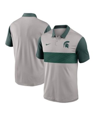 Nike - Men's Gray/Green Michigan State Spartans Vapor Performance Polo Shirt