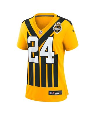 Women's Joey Porter Jr. Gold Pittsburgh Steelers Alternate 1933 Throwback Game Jersey