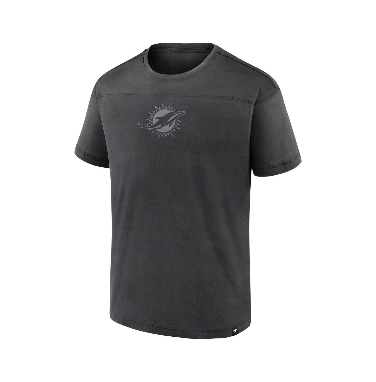 Мужская футболка Fanatics Black Miami Dolphins Mini Tonal — фото 2