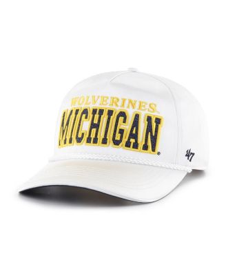 '47 Women's Brand White Michigan Wolverines Outspoken Hitch Adjustable Hat