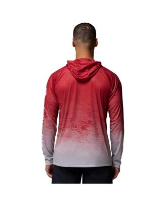 Men's Crimson Alabama Crimson Tide PFG Gradient Water Super Terminal Tackle Hoodie Omni-Wick T-Shirt