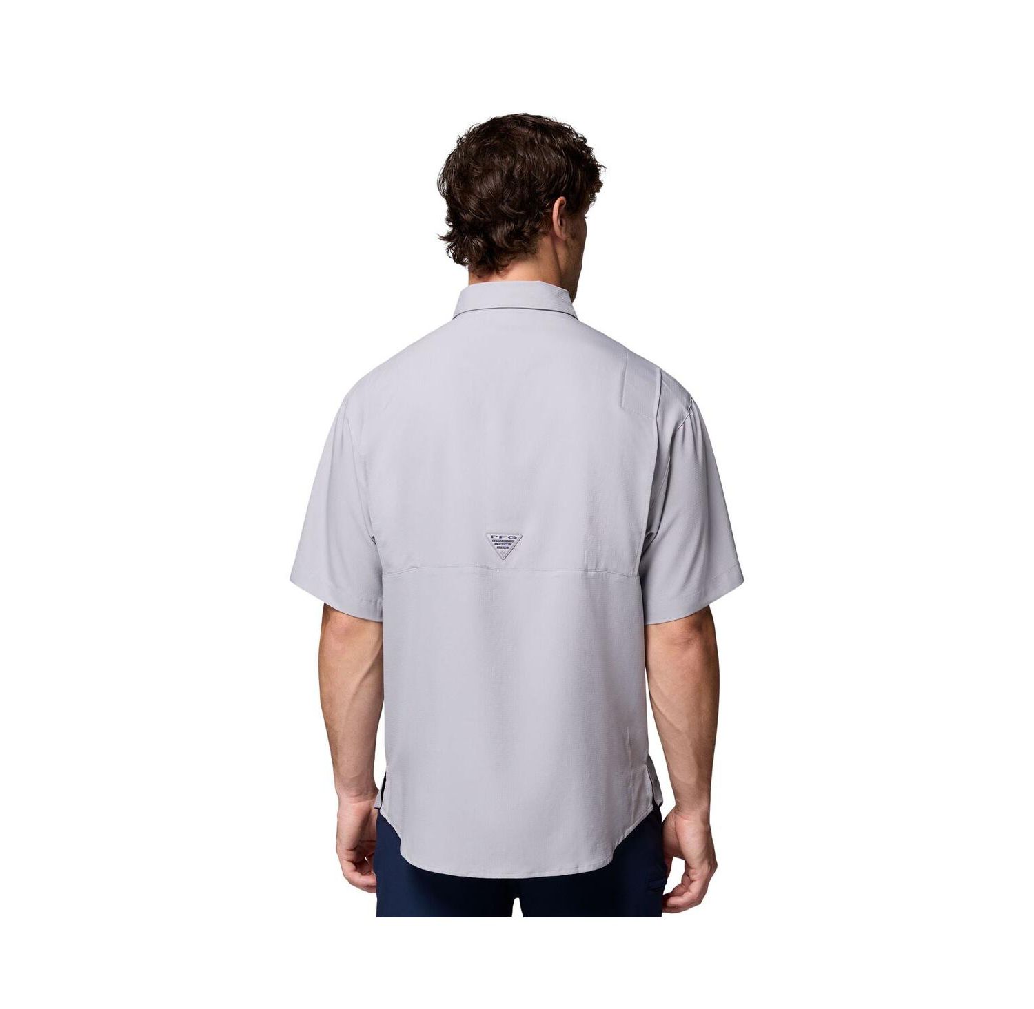 Men's Gray LSU Tigers Tamiami Omni-Shade Button-Down Shirt