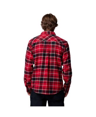 Men's Scarlet Ohio State Buckeyes Flare Gun Omni-Wick Flannel Long Sleeve Button-Up Shirt