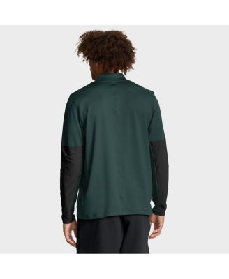 Men's Green Michigan State Spartans One Goal Performance Half-Zip Pullover Sweatshirt
