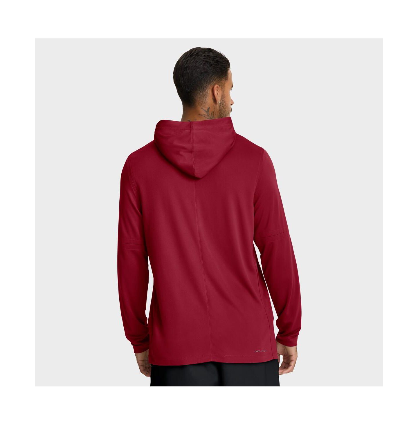Мужское худи Nike Cardinal Stanford Cardinal 2025 Sideline Dri-FIT Long Sleeve T-Shirt — фото 2