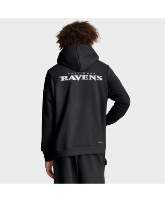 Men's Black Baltimore Ravens Sideline Standard Issue Initial Home Dri-FIT Hoodie